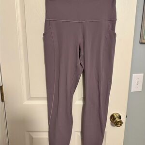 Lululemon Athletica Mauve High-Waisted Leggings